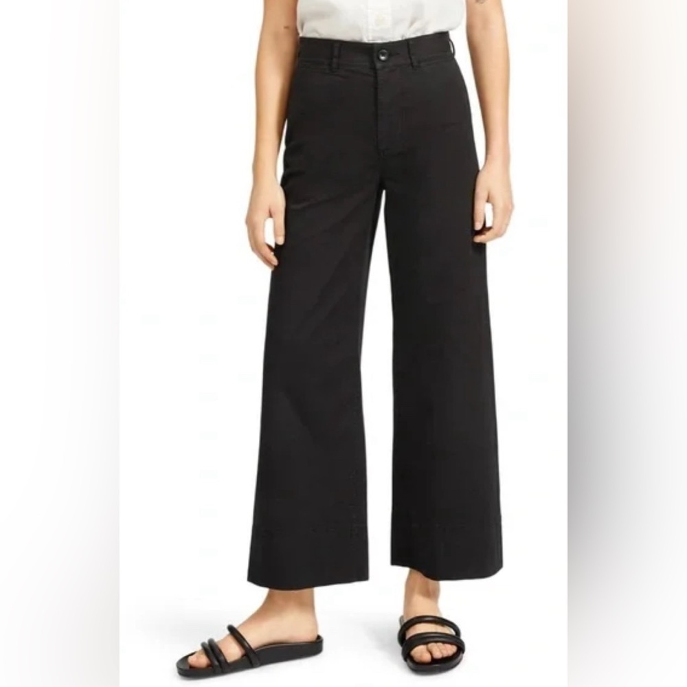 Everlane Wide Leg High Waist Button Fly Low Stretch Jeans.  Size 27 regular.